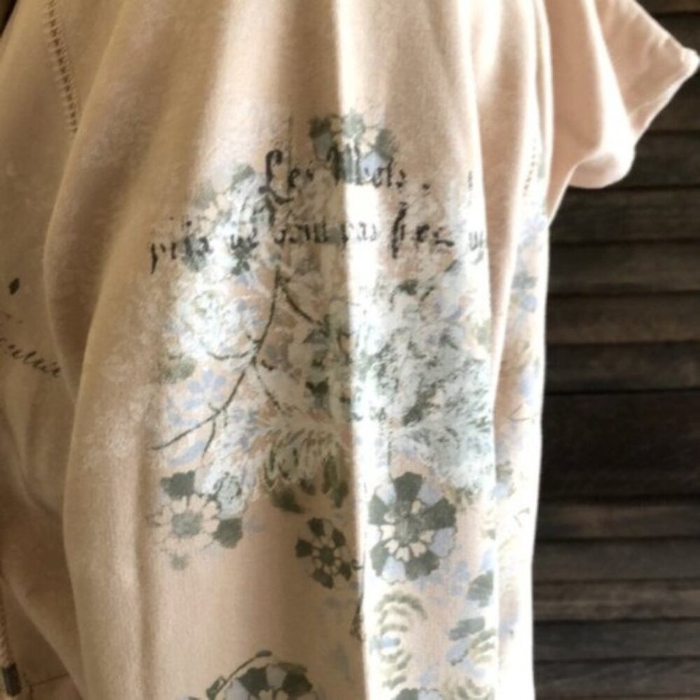 Cream Hoodie with Floral Design - Picture 11 of 12
